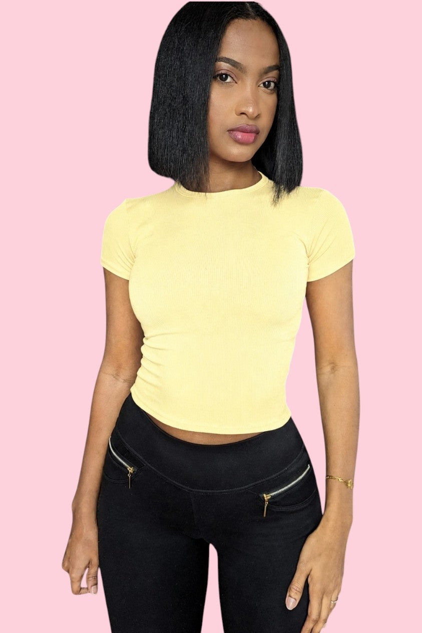 High Neckline BabyTee Ribbed [Showroom]