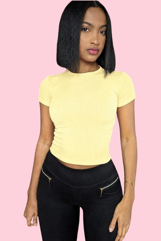 High Neckline BabyTee Ribbed [Showroom]